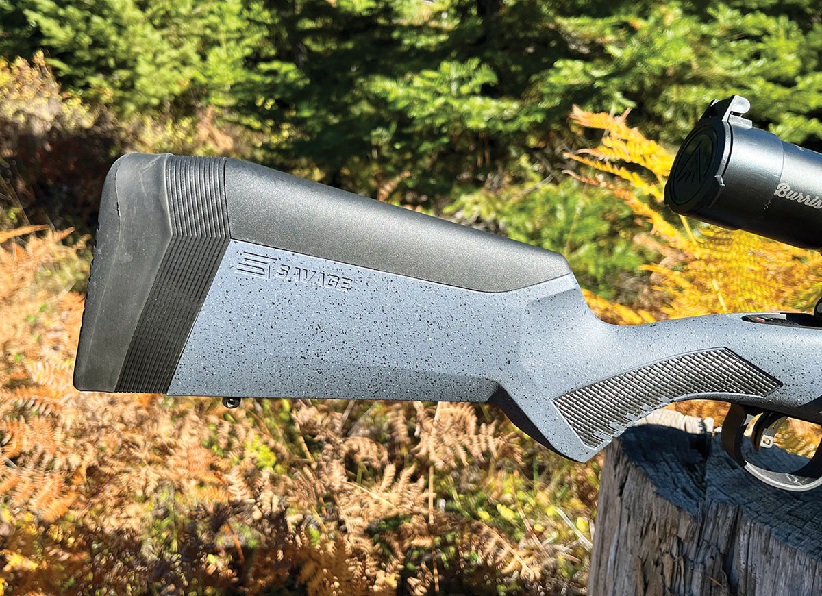 The new Model 110 Carbon Predator from Savage Arms included the company’s AccuFit Stock, allowing length of pull adjustments from 12.75 to 13.5 inches, and it included five different comb heights to accommodate any scope configuration.